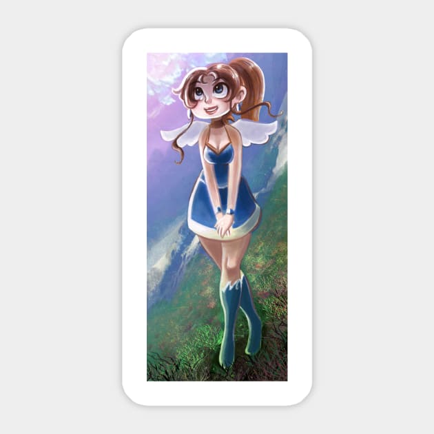 Cute Angel Girl Sticker by saradaboru